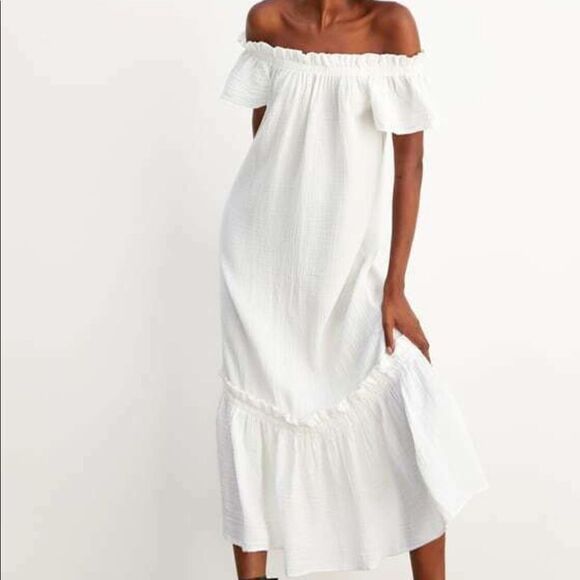 ✨ZARA Maxi Flounce Ruffle Trim Dress ✨ - Picture 6 of 9